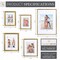 7 Piece Gallery Wall Frame Set, (1) 12x16 Inch, (2) 8x10 Inch, and (4) 6x8 Inch, Bronze